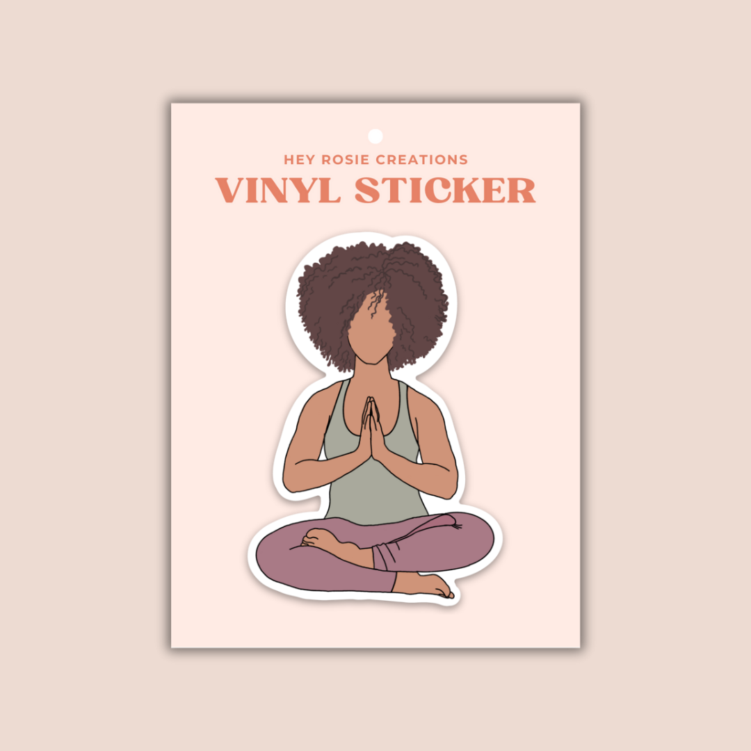 Yoga Mediation Sticker