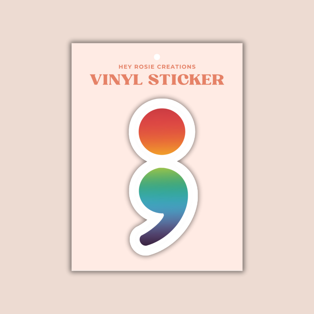 Rainbow Semicolon