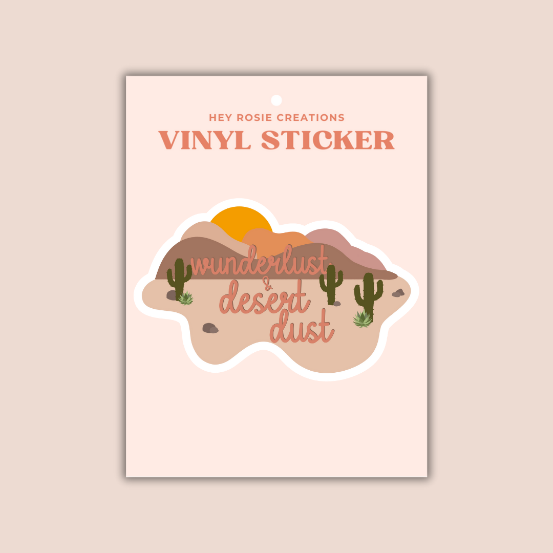 Wunderlust & Desert Dust Sticker