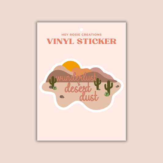 Wunderlust & Desert Dust Sticker