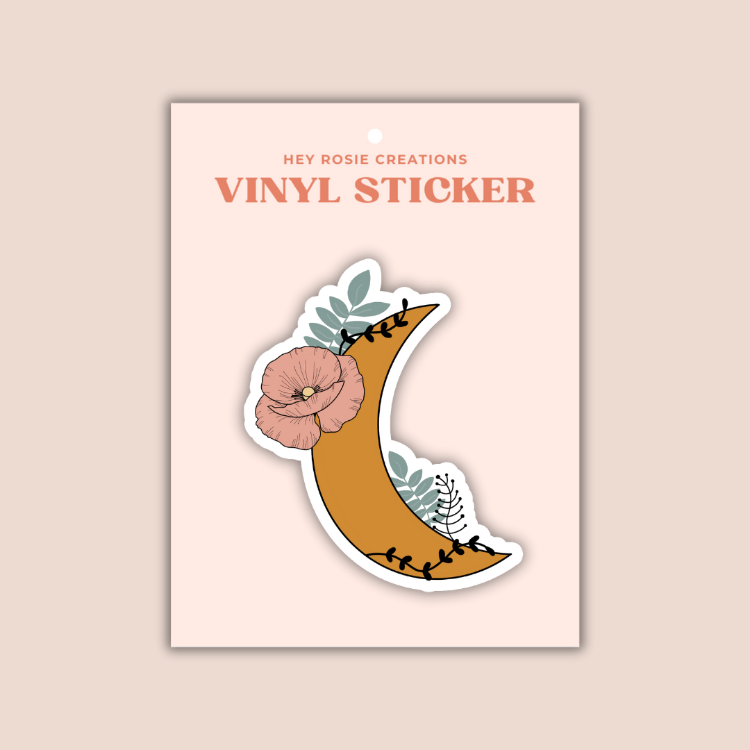 Moon sticker