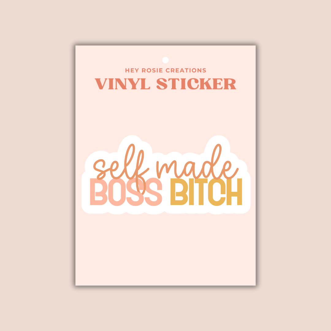Self Made Boss Bitch Sticker