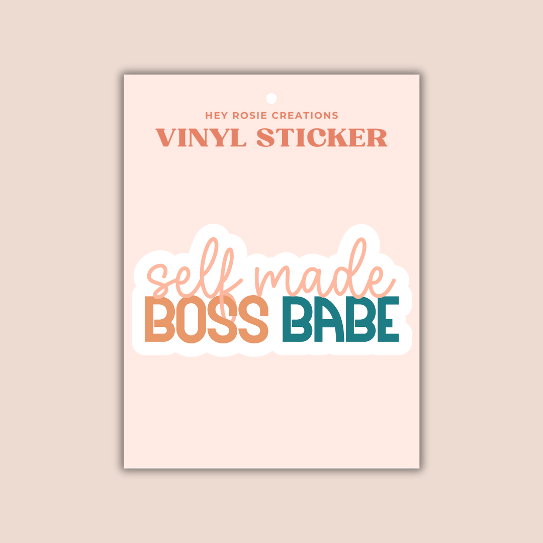 Self Made Boss Babe Sticker