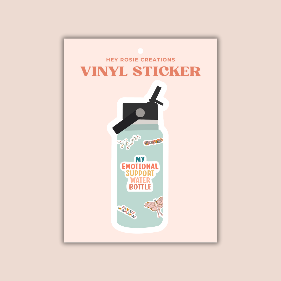 My Emotional Support Water Bottle Sticker