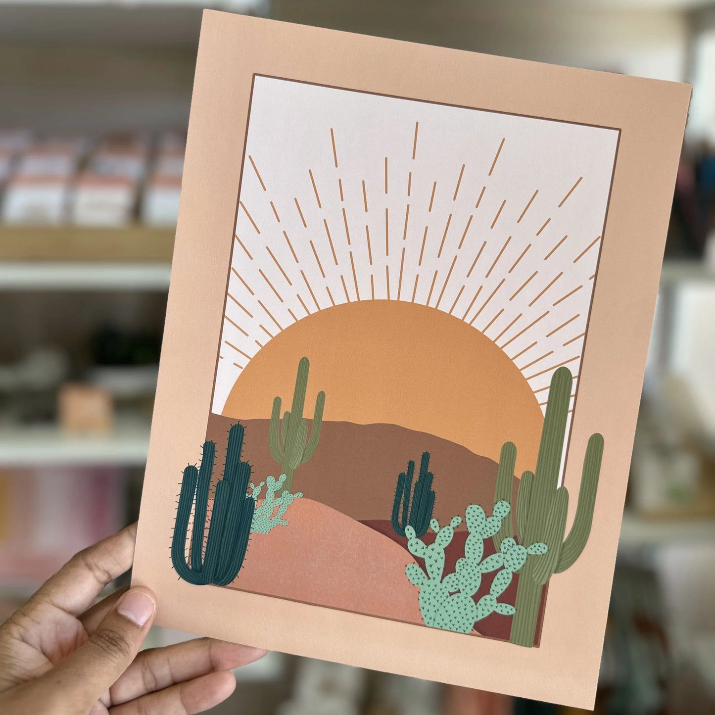 Desert Sunset 8.5x11 Print