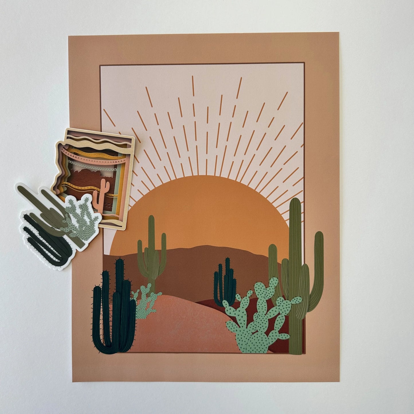 Desert Sunset 8.5x11 Print