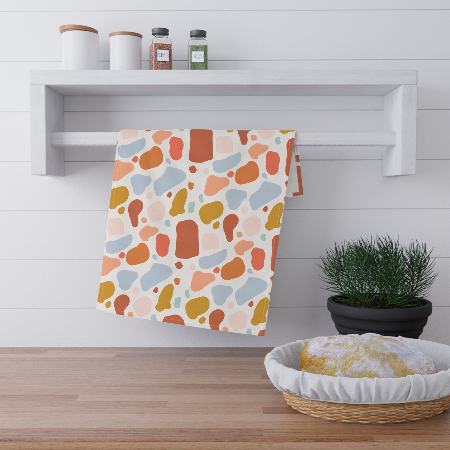 Boho Abstract Terrazzo Tea Towels