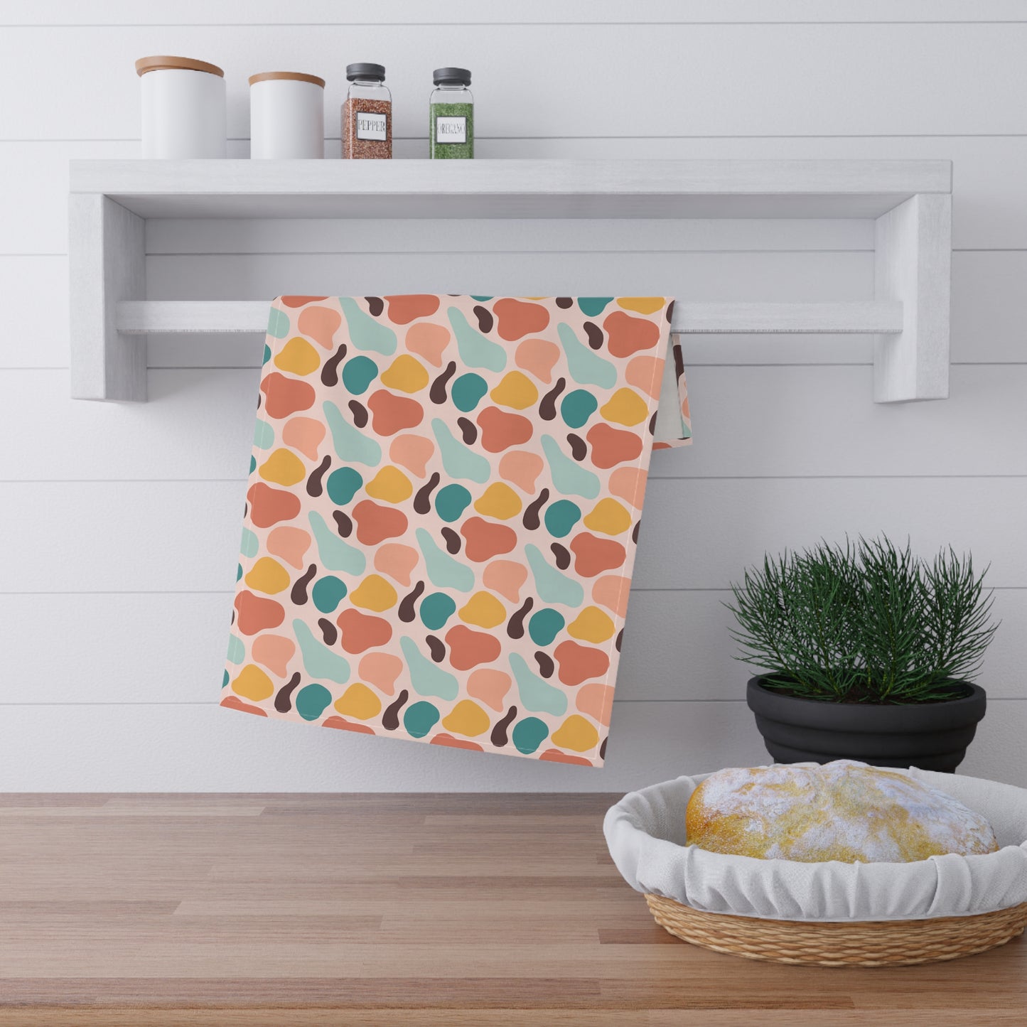 Colorful Abstract Organic Cotton Tea Towels