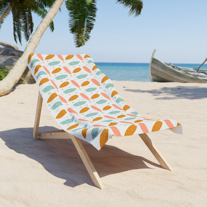Surfboard Colorful Beach Towel