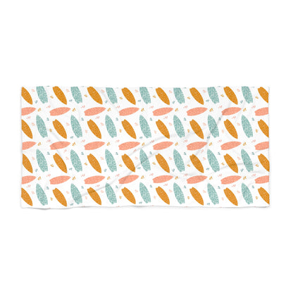 Surfboard Colorful Beach Towel